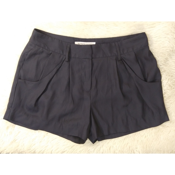 Stormy Sky Pleated Trouser Shorts by BCBGeneration - Picture 2 of 6